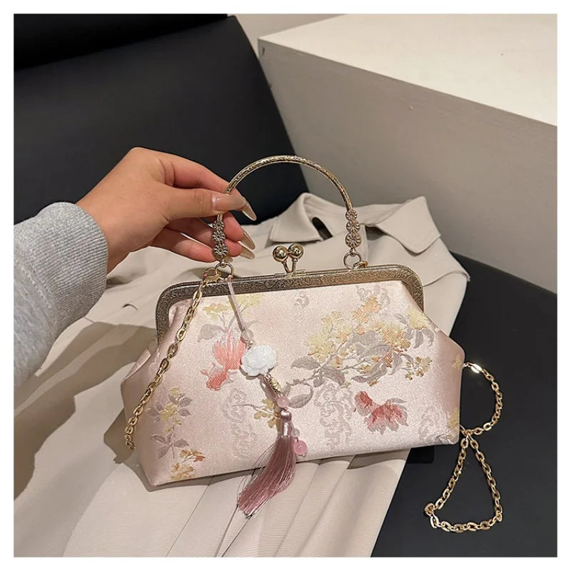 Embroidered Chinese Clutch Bag