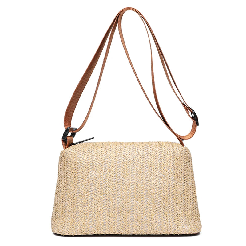 Woven Straw Beach Bag