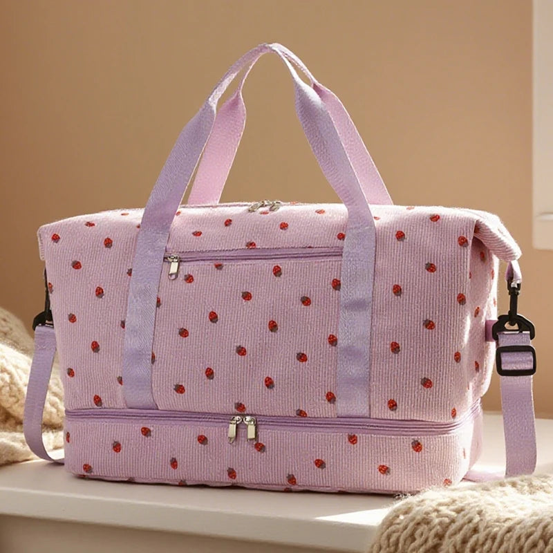 Corduroy Travel Duffel Bag