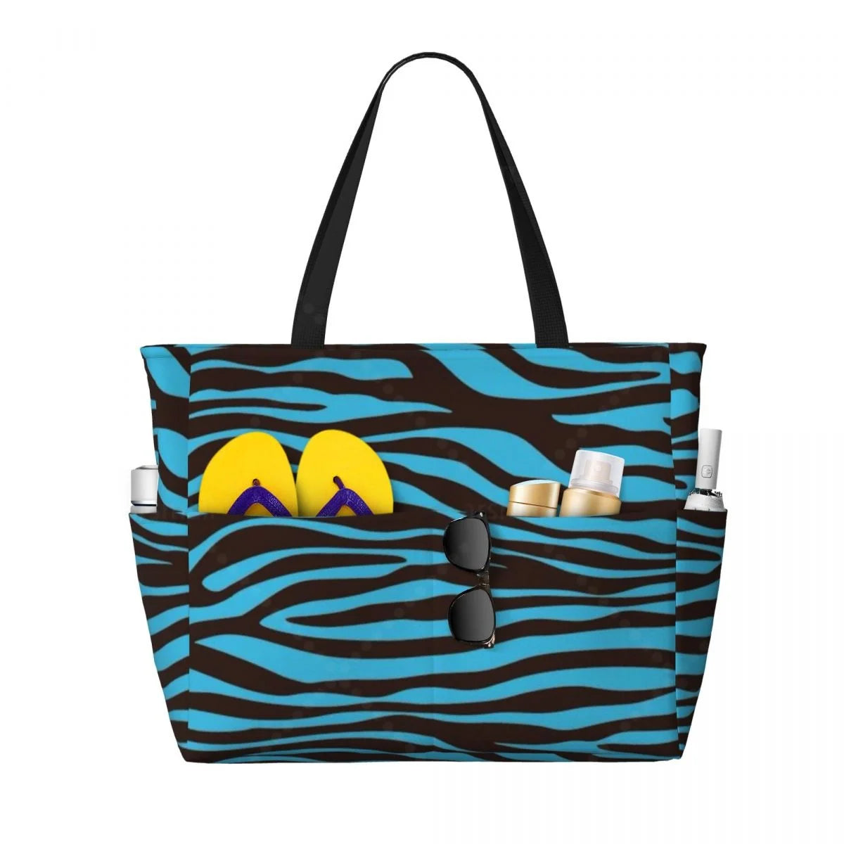 Zebra Beach Travel Tote