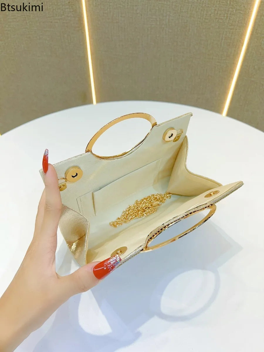 Glitter Rhinestone Clutch Bag
