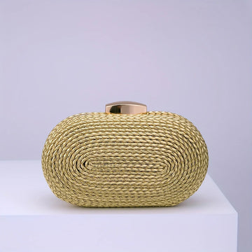 Woven Raffia Clutch Bag