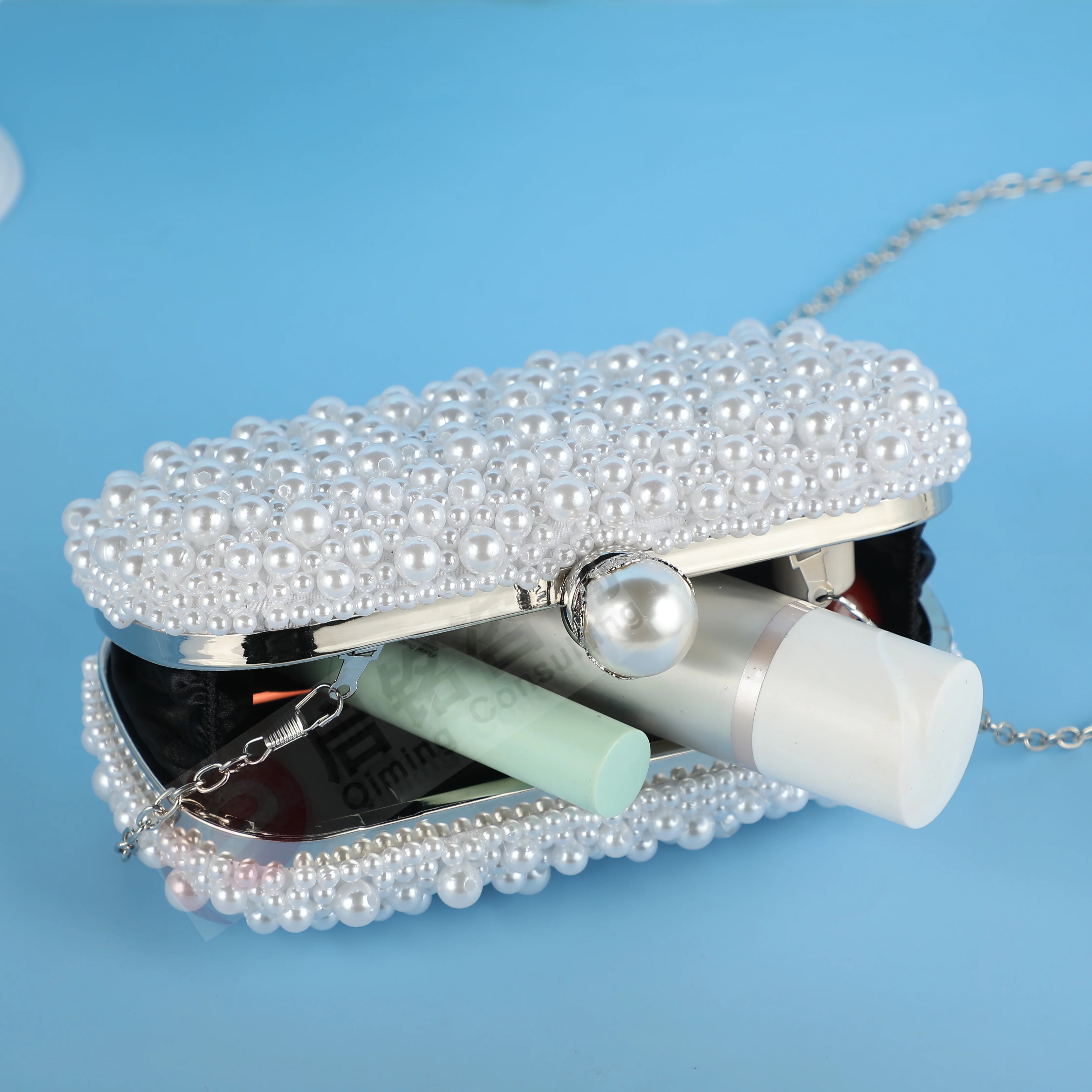 Pearl Beaded Wedding Clutch