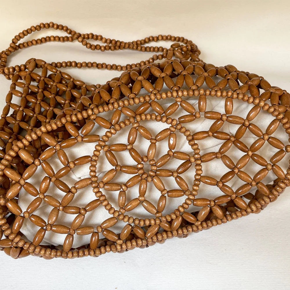 Handmade Beaded Beach Bag
