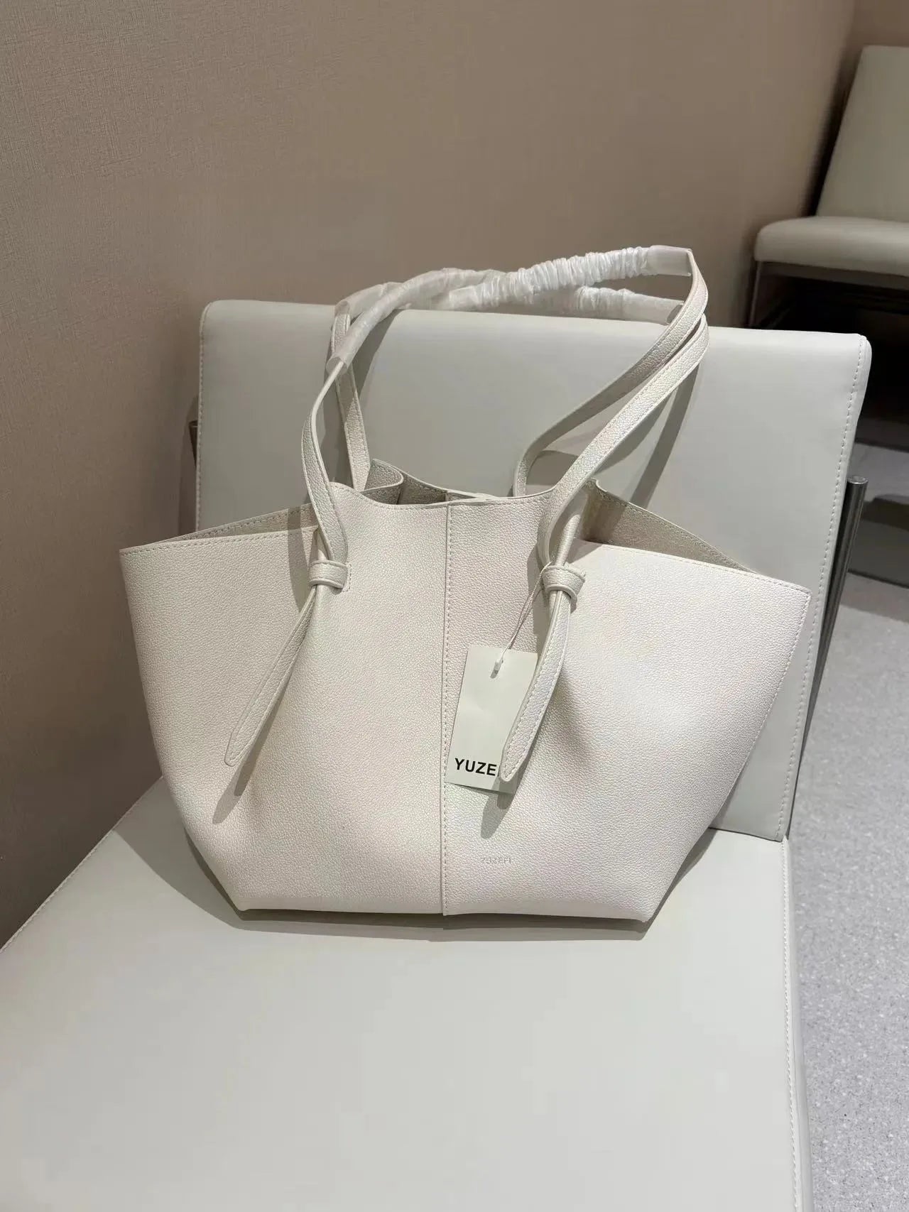 Genuine Leather Mochi Tote