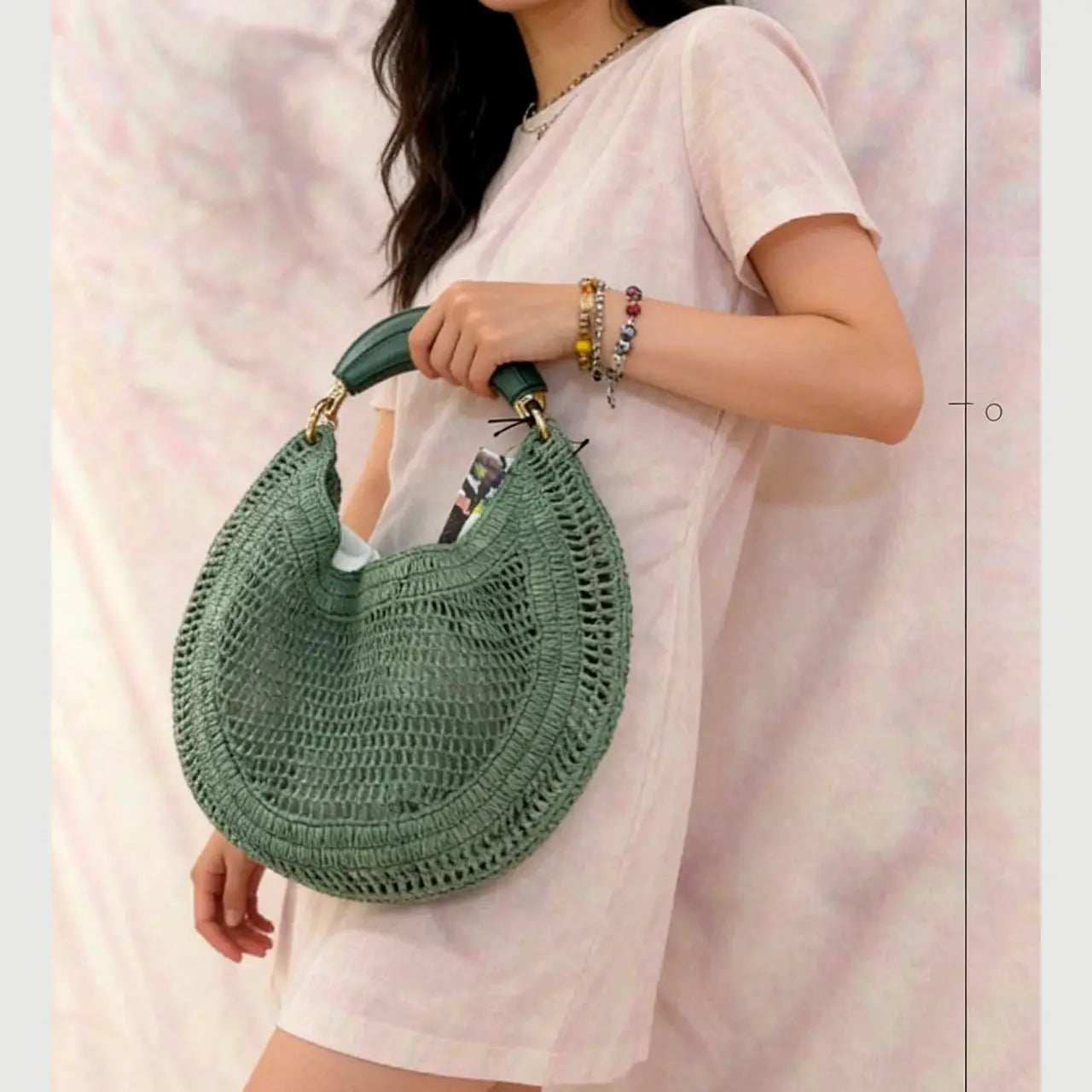 Handmade Woven Hobo Bag