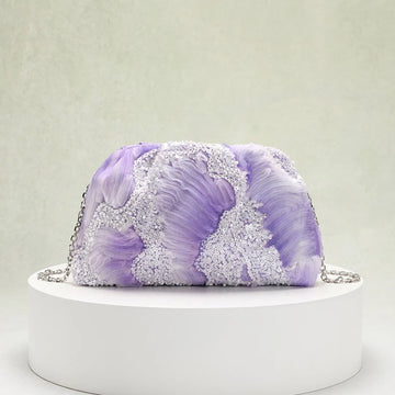 Sequin Shell Clutch Bag