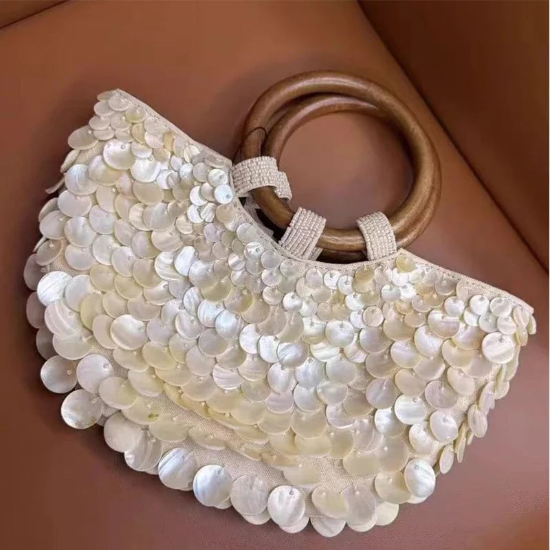 Handmade Beaded Crossbody Bag