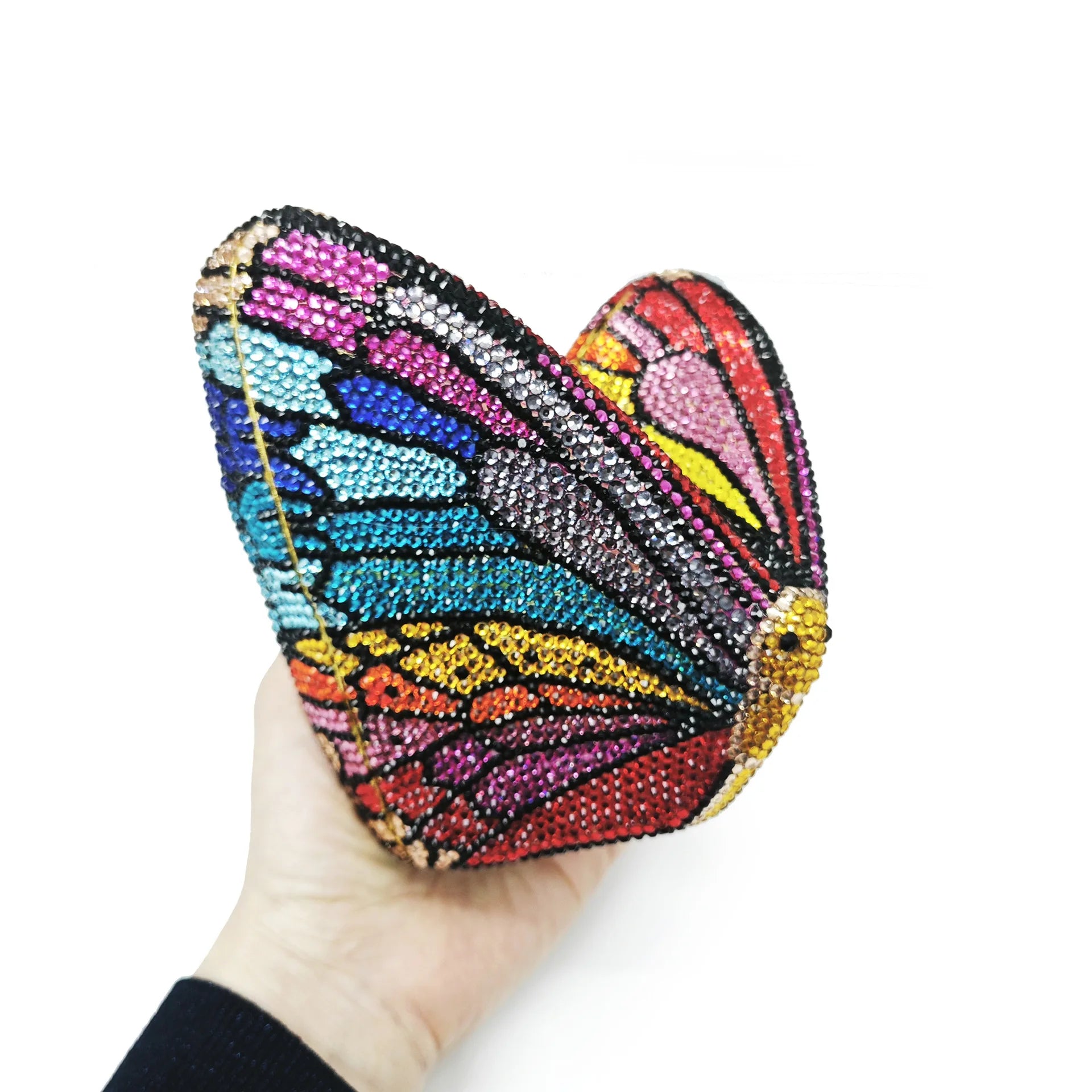 Butterfly Crystal Clutch Bag