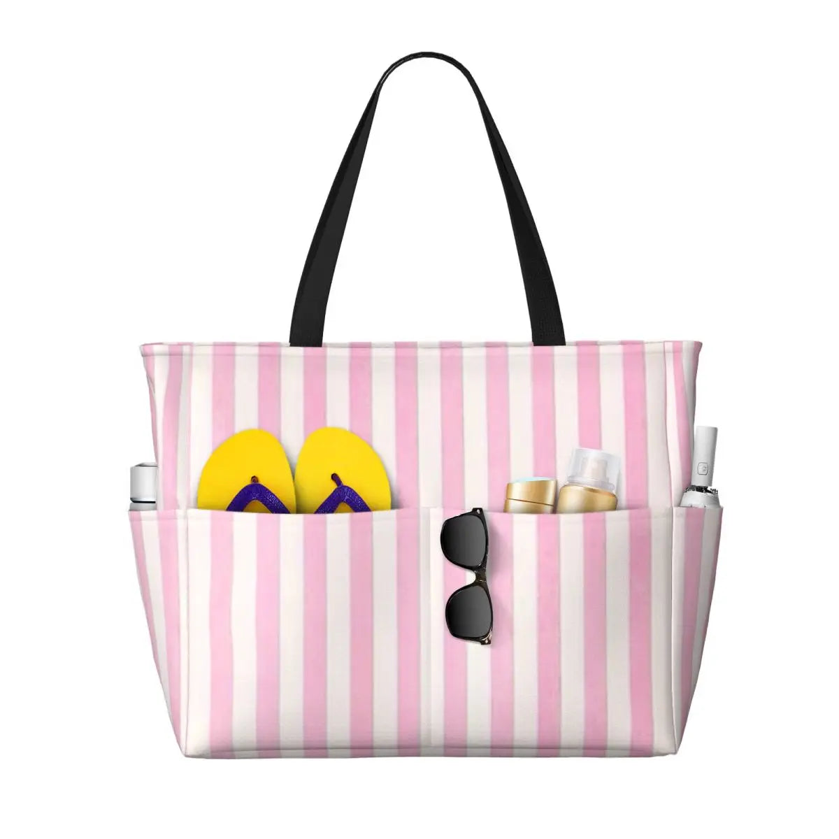 Striped Beach Gym Tote