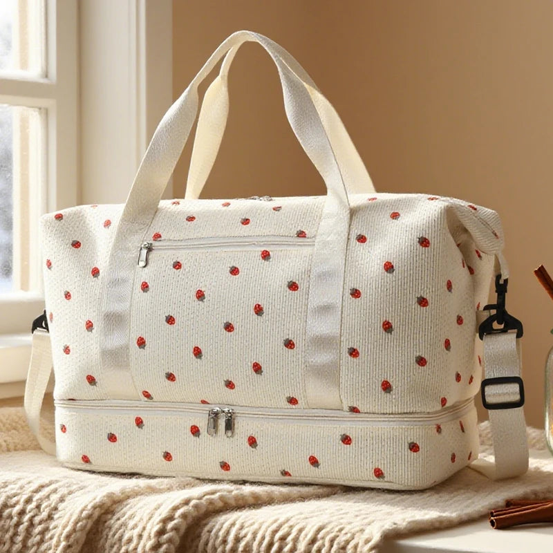 Corduroy Travel Duffel Bag