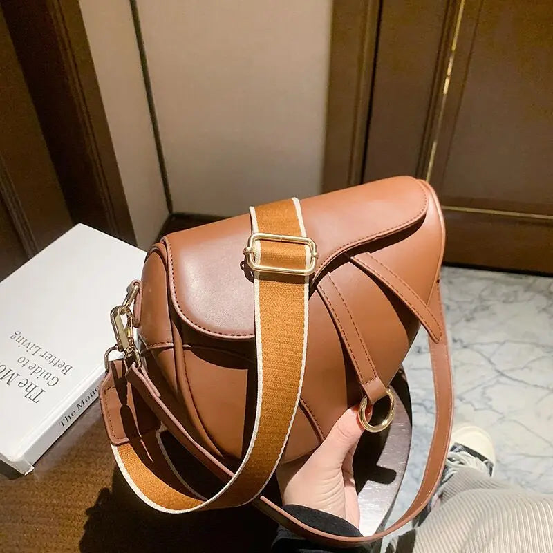 Casual PU Saddle Bag