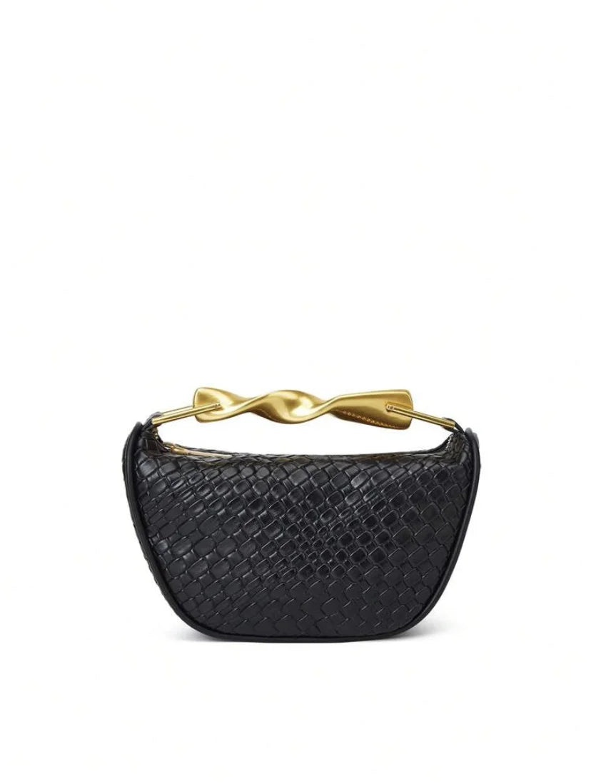 Half Moon Straw Bag