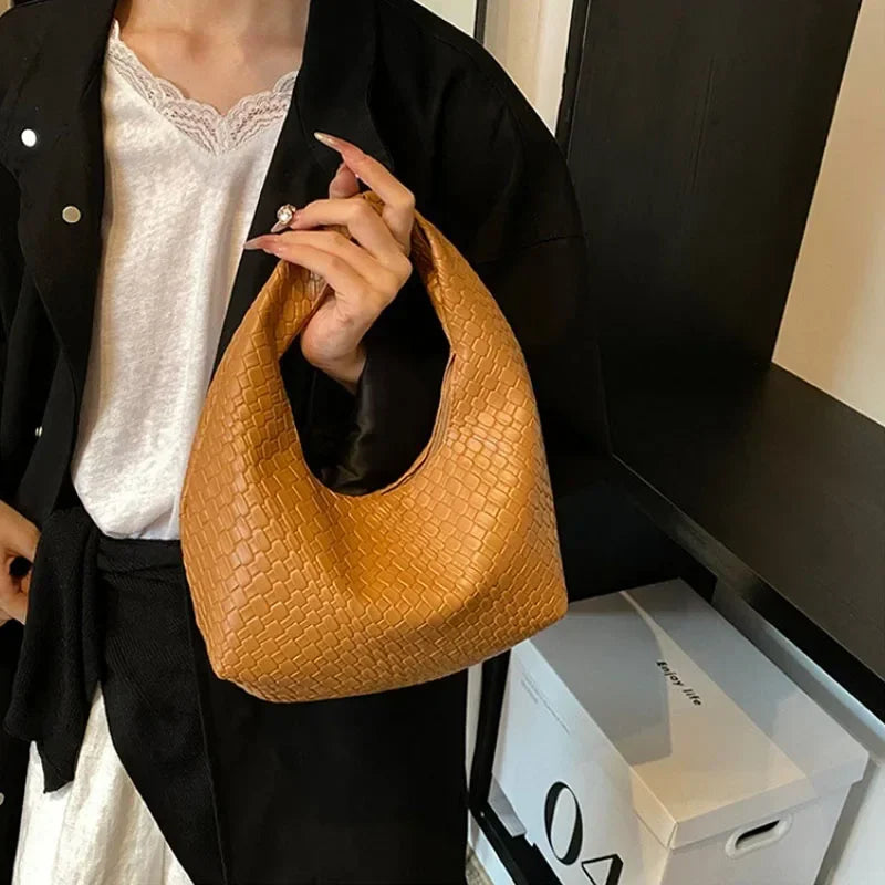 Woven Embossed Tote Bag
