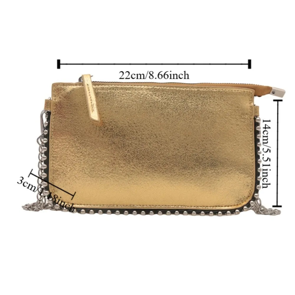 Rivet Underarm Tote Bag
