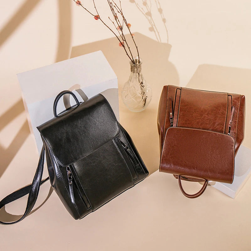 Genuine Leather Backpack Bag