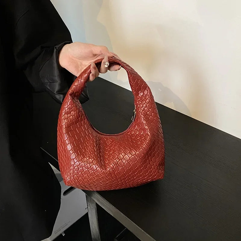 Woven Embossed Tote Bag