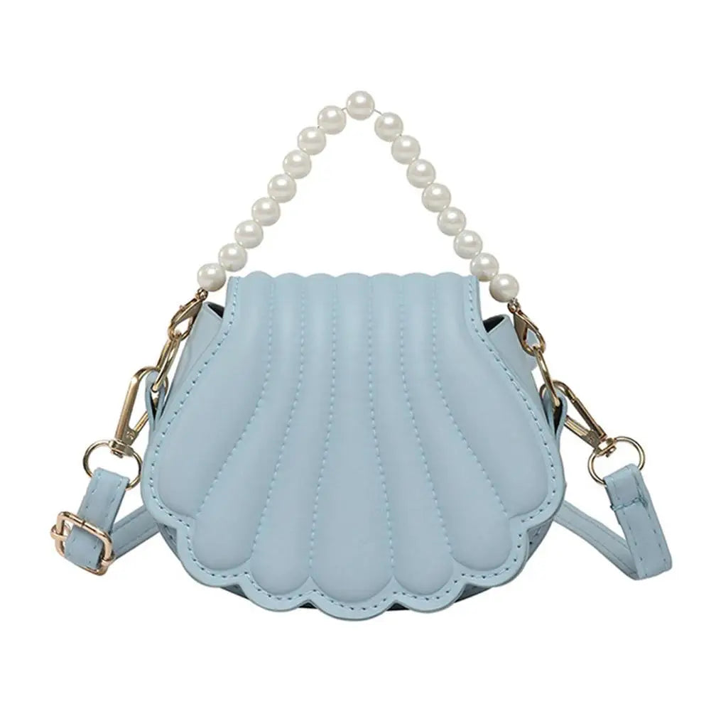 Pearl Chain Seashell Bag
