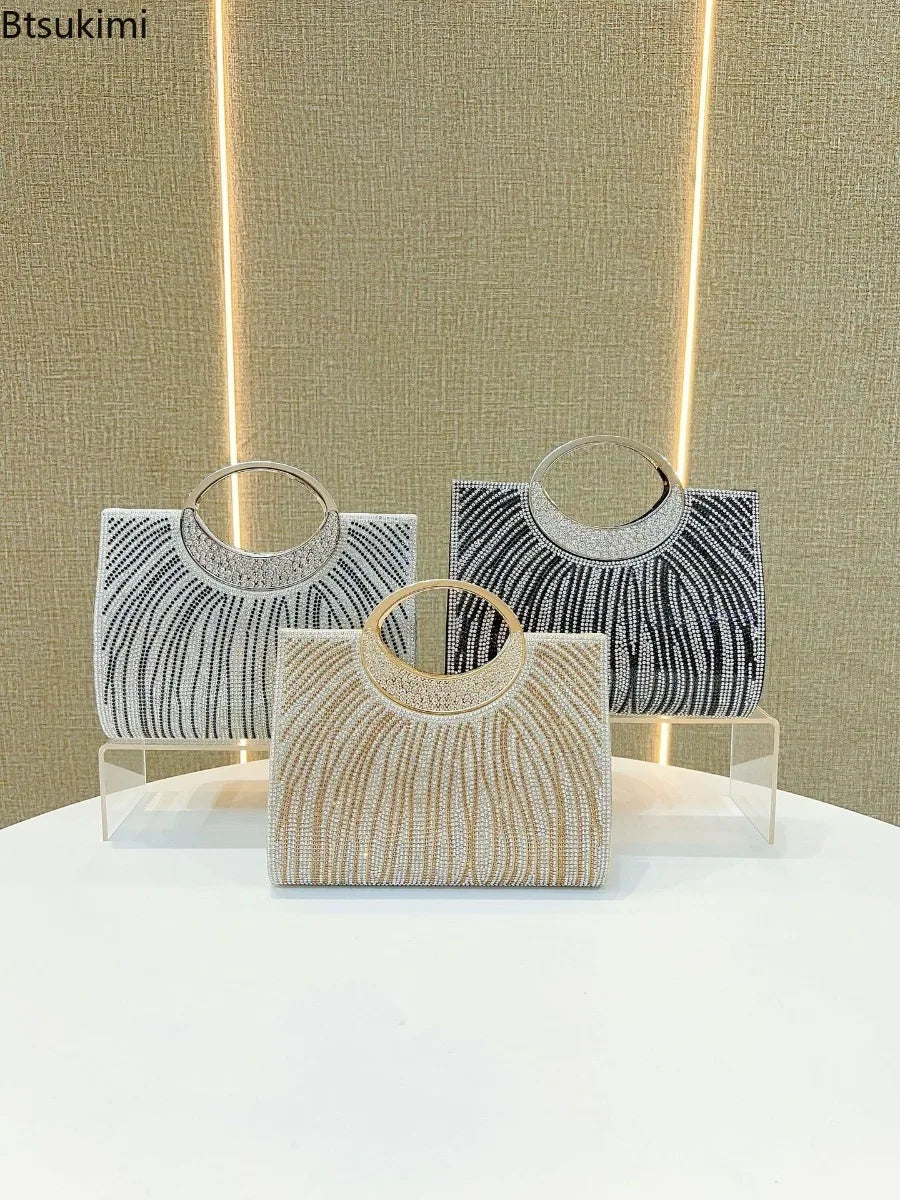 Glitter Rhinestone Clutch Bag