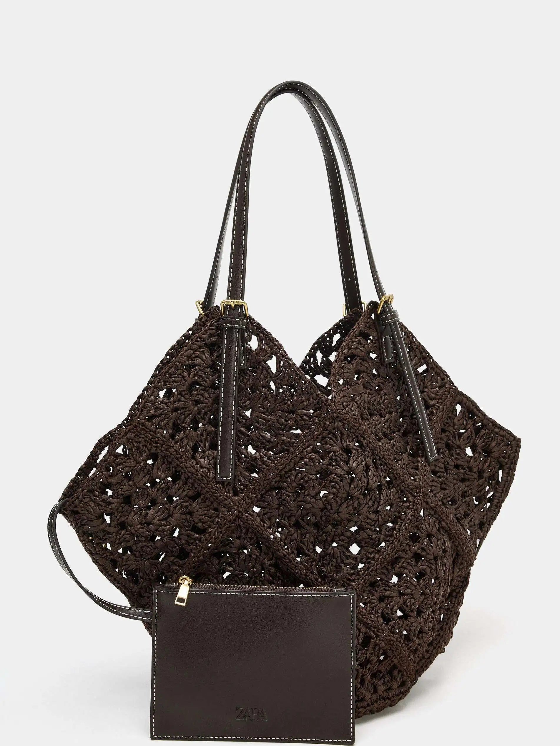 Woven Coconut Tote Bag