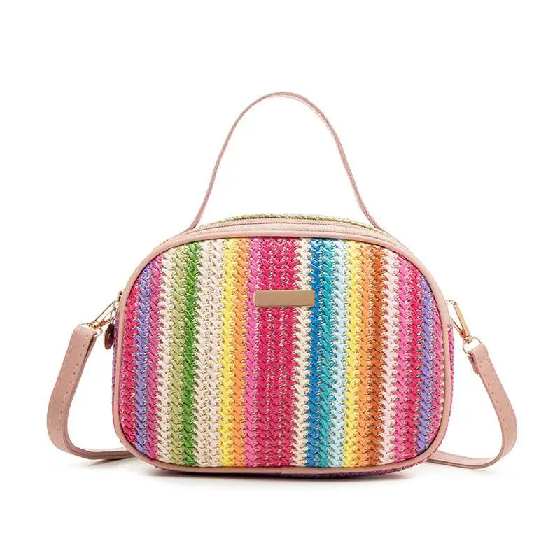 Rattan Straw Crossbody Bag