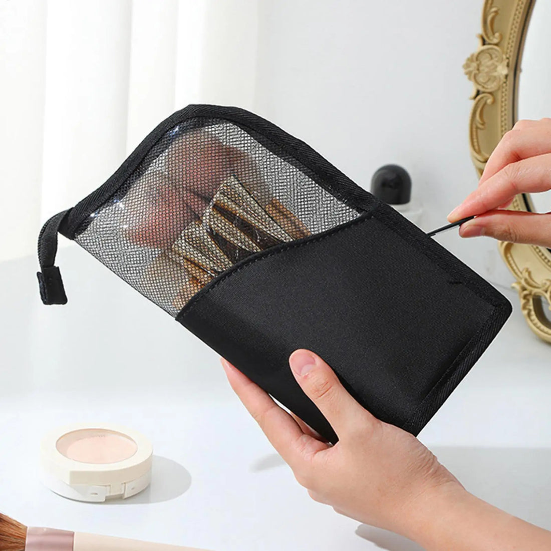 Standing Waterproof Makeup Bag