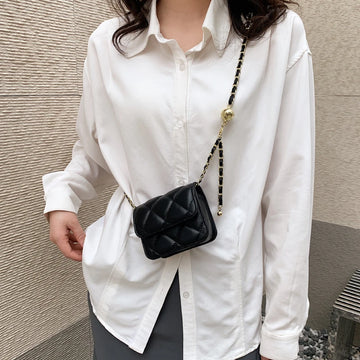 Diamond Grid Chain Bag
