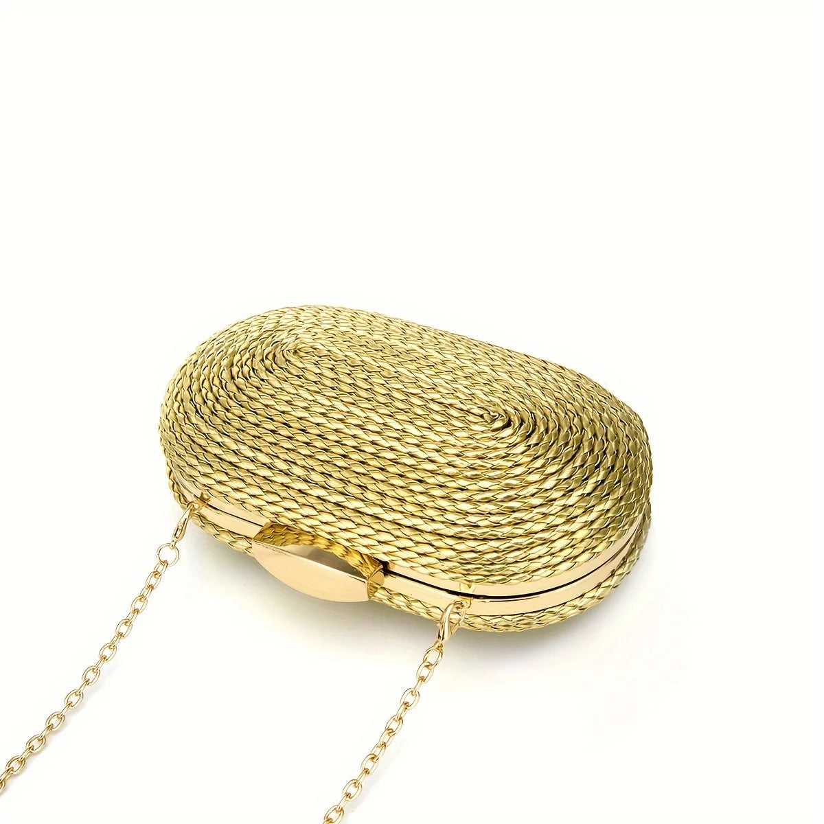 Woven Raffia Clutch Bag