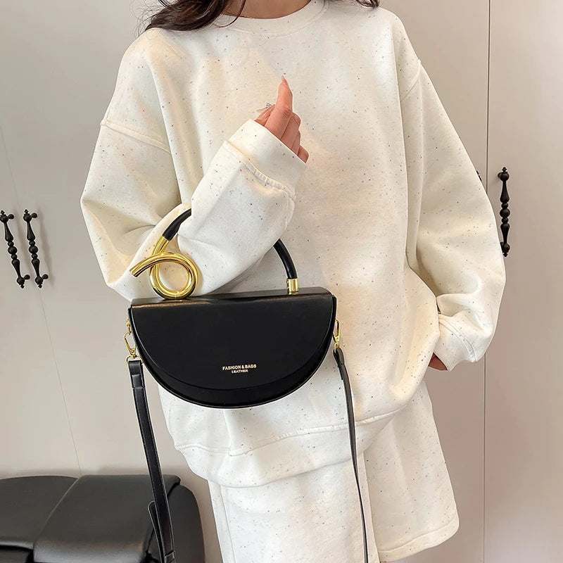 Semicircle Saddle Crossbody Bag