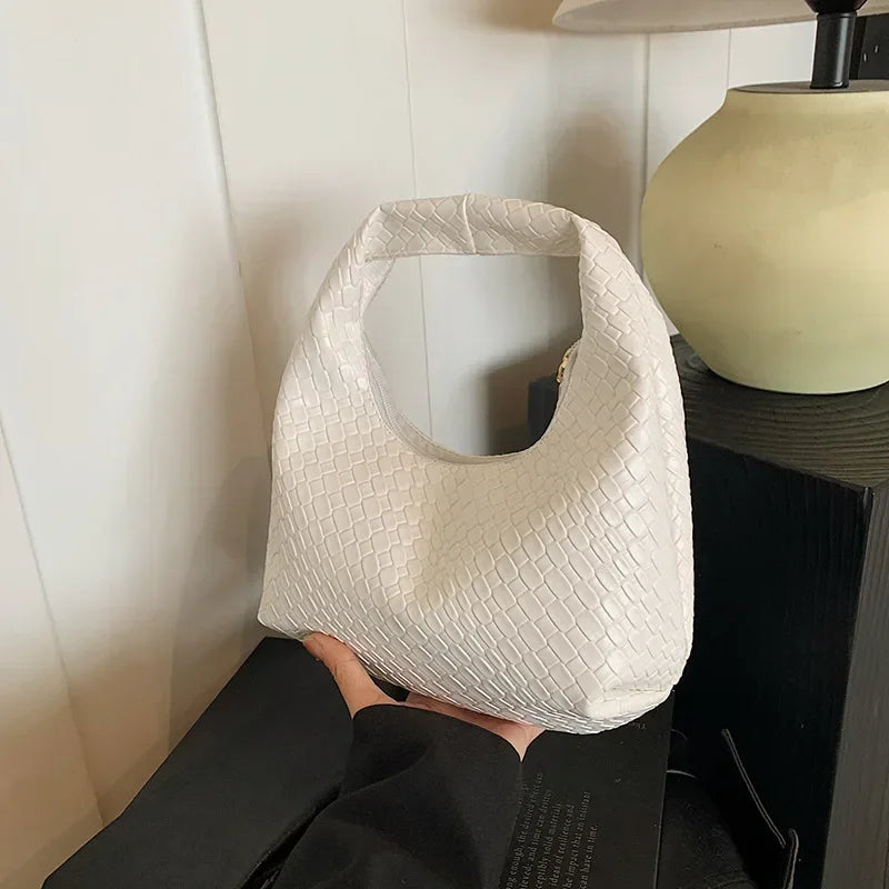 Woven Embossed Tote Bag