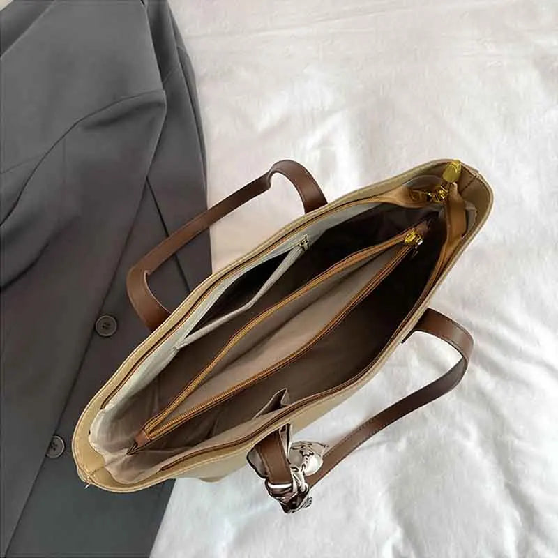 Black Commuter Tote Bag