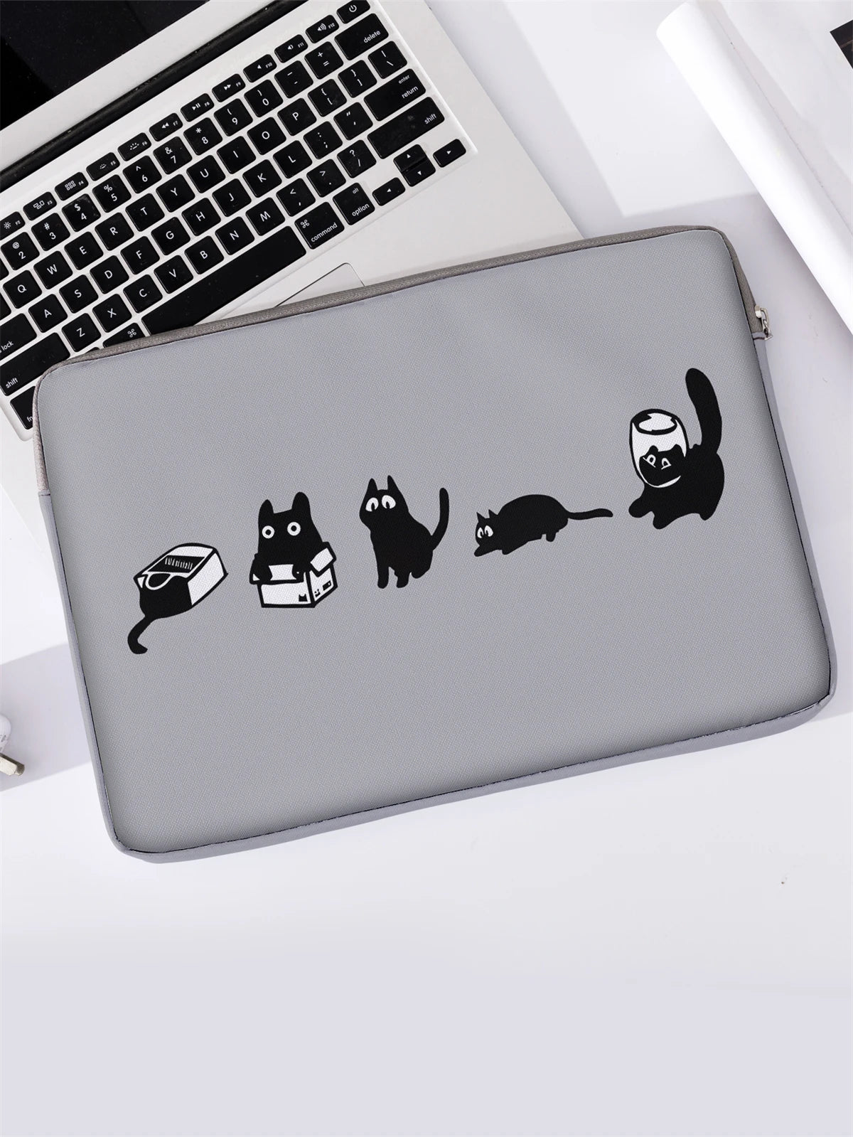 Black Cat Laptop Bag